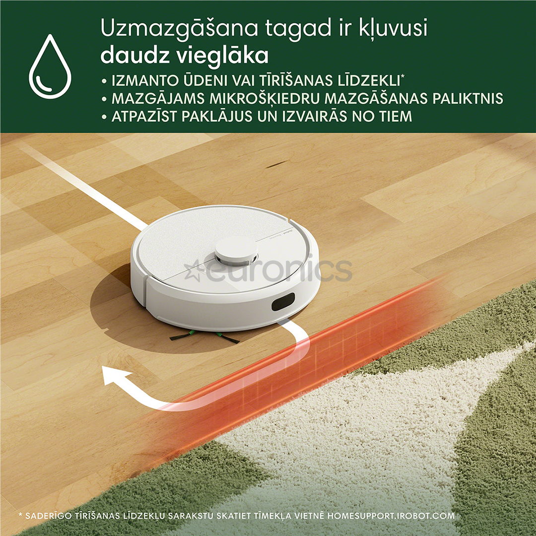 iRobot Roomba® 105 Combo+, сухая и влажная уборка, белый - Робот-пылесос