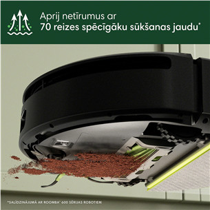 iRobot Roomba 205 DustCompactor Combo, Wet & Dry, melna - Robots putekļu sūcējs