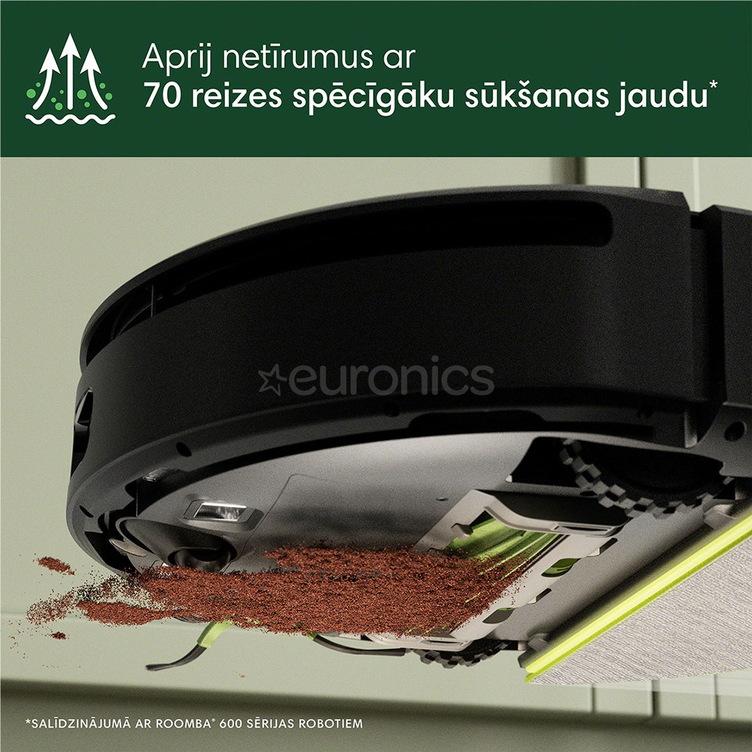 iRobot Roomba 205 DustCompactor Combo, Wet & Dry, melna - Robots putekļu sūcējs