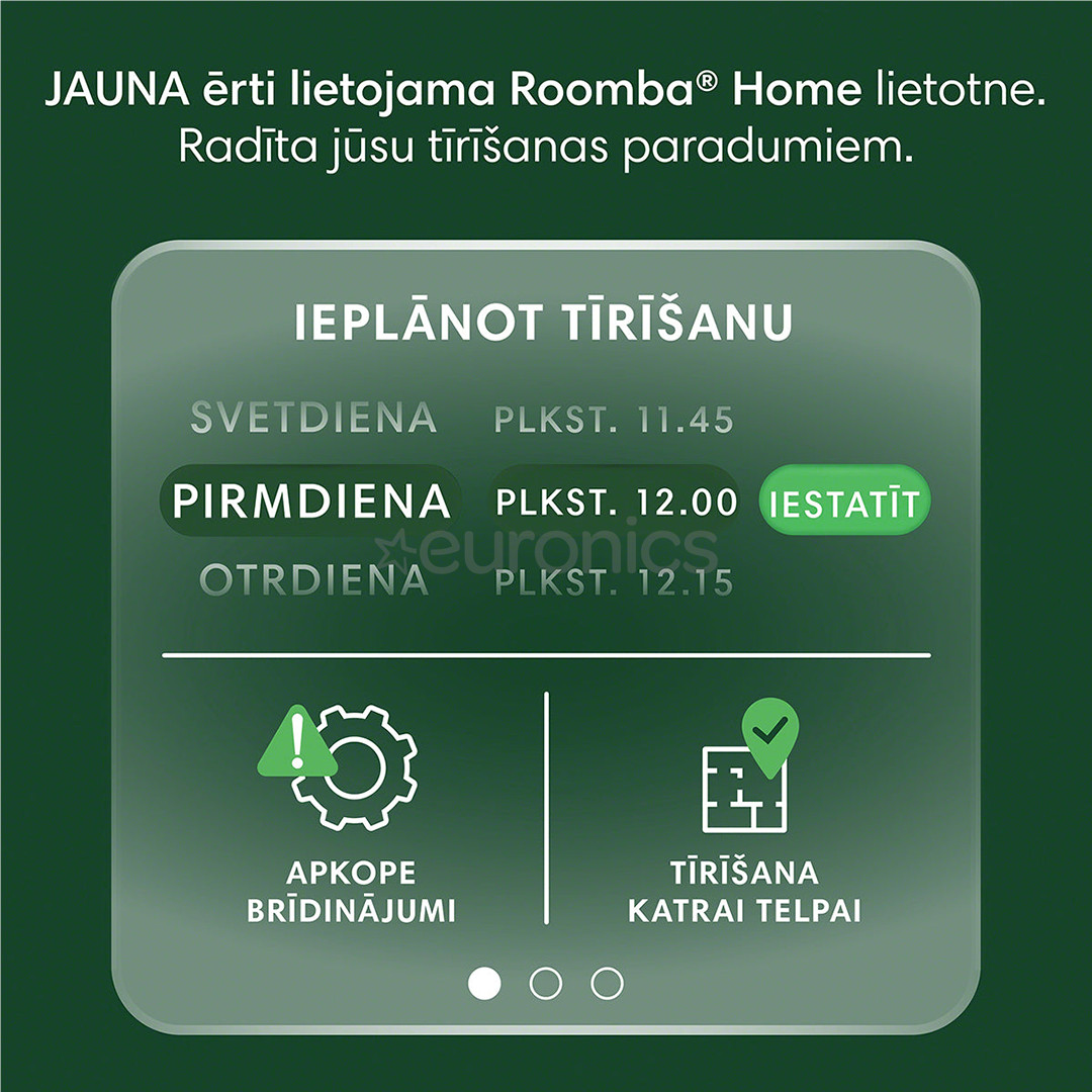 iRobot Roomba 205 DustCompactor Combo, Wet & Dry, melna - Robots putekļu sūcējs