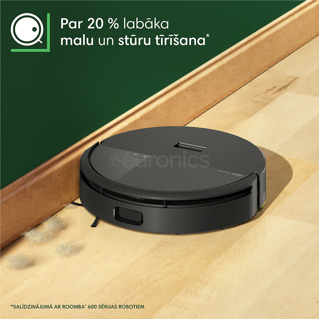 iRobot Roomba 205 DustCompactor Combo, Wet & Dry, melna - Robots putekļu sūcējs