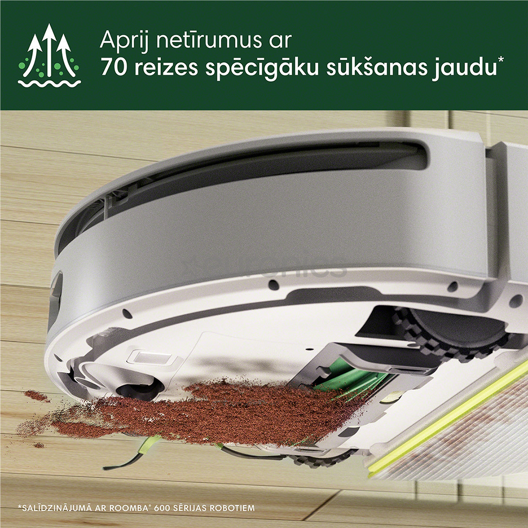 iRobot Roomba 205 DustCompactor Combo, wet & dry, white - Robot vacuum cleaner