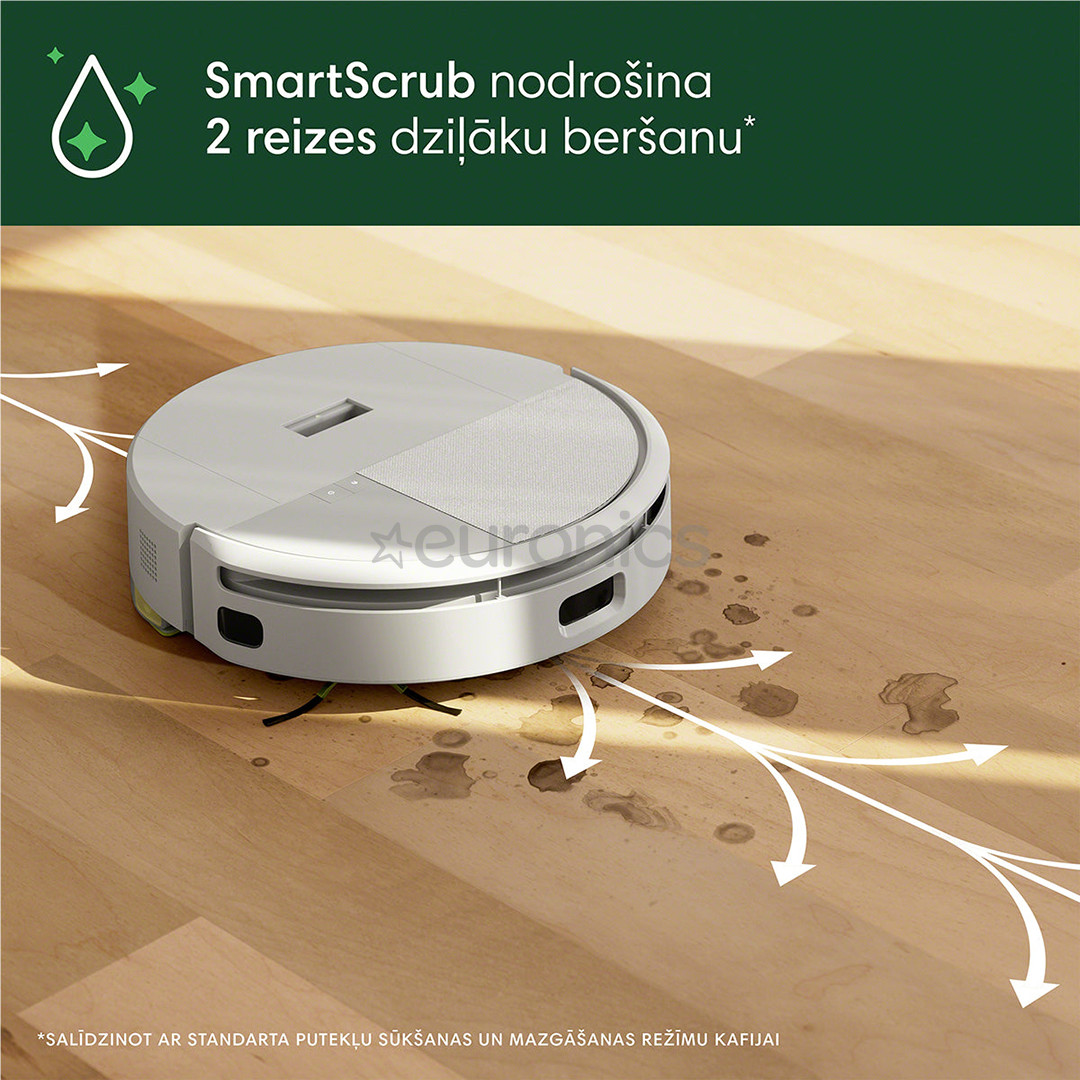 iRobot Roomba 205 DustCompactor Combo, wet & dry, white - Robot vacuum cleaner