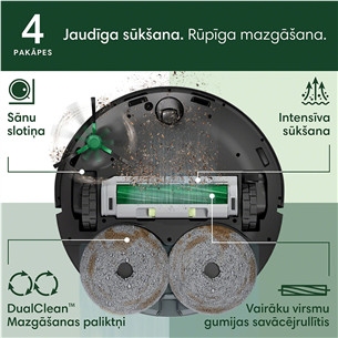 iRobot Roomba® Plus 405 Combo, сухая и влажная уборка, черный - Робот-пылесос