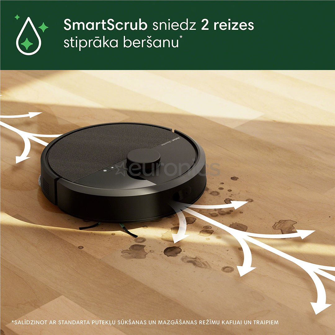 iRobot Roomba® Plus 405 Combo, сухая и влажная уборка, черный - Робот-пылесос