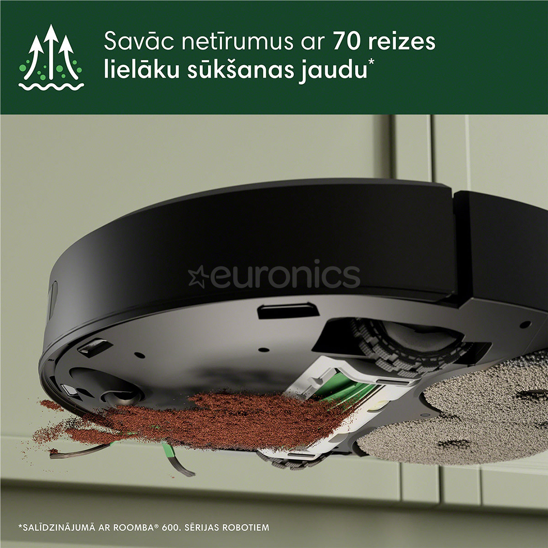 iRobot Roomba® Plus 405 Combo, Wet & Dry, black - Robot vacuum cleaner