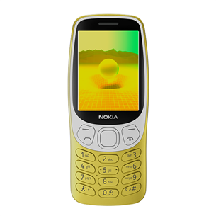 Nokia 3210 4G, Dual SIM, zelta - Mobilais telefons 1GF025CPD4L10