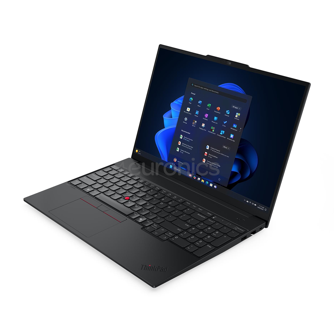 Lenovo ThinkPad E16 Gen 3, 16'', WUXGA, Ultra 5, 16 GB, 512 GB, W11P, ENG, melna - Portatīvais dators