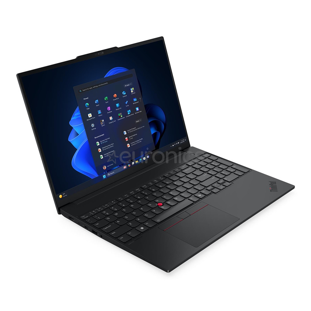 Lenovo ThinkPad E16 Gen 3, 16'', WUXGA, Ultra 5, 16 GB, 512 GB, W11P, ENG, melna - Portatīvais dators