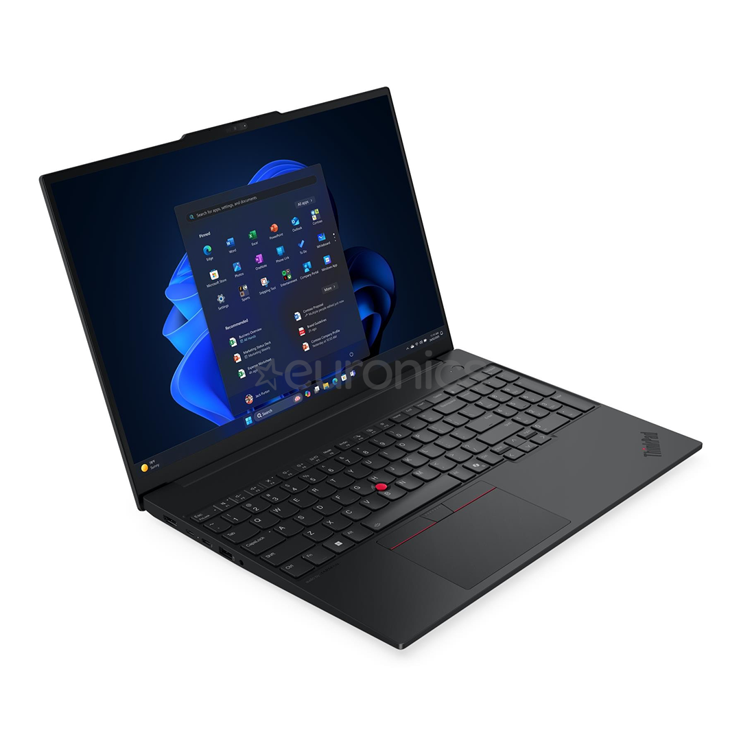 Lenovo ThinkPad E16 Gen 3, 16'', WUXGA, Ultra 5, 16 GB, 512 GB, W11P, ENG, melna - Portatīvais dators
