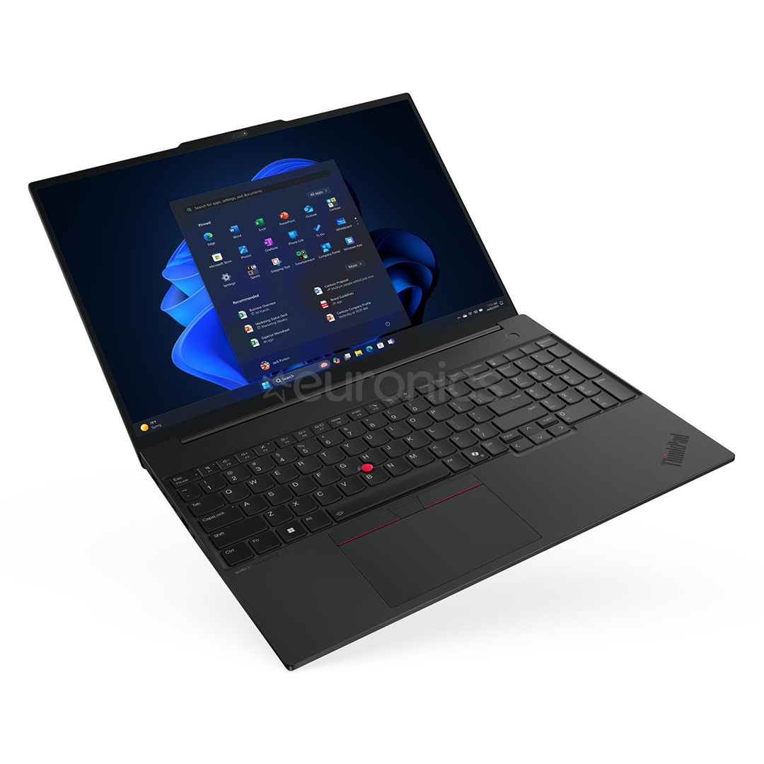 Lenovo ThinkPad E16 Gen 3, 16'', WUXGA, Ultra 5, 16 GB, 512 GB, W11P, ENG, melna - Portatīvais dators