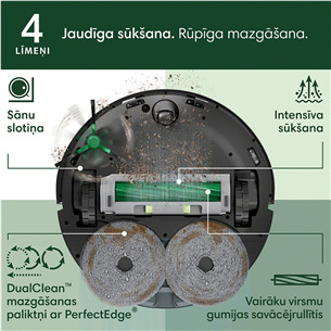 iRobot Roomba® Plus 505 Combo, Wet & Dry, melna - Robots putekļu sūcējs