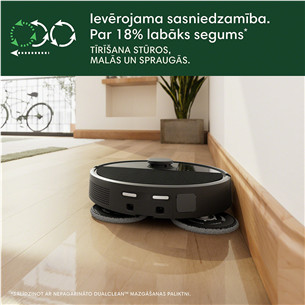 iRobot Roomba® Plus 505 Combo, Wet & Dry, melna - Robots putekļu sūcējs