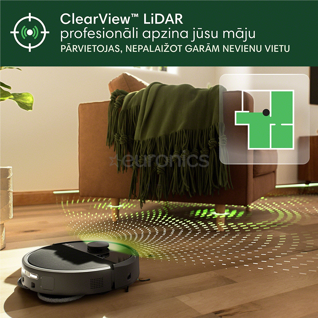 iRobot Roomba® Plus 505 Combo, Wet & Dry, black - Robot vacuum cleaner