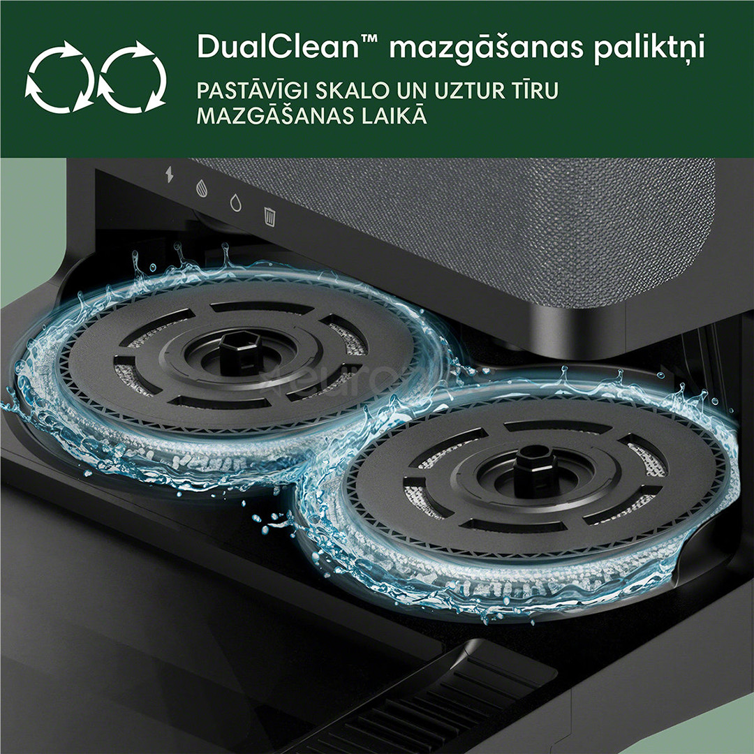 iRobot Roomba® Plus 505 Combo, Wet & Dry, melna - Robots putekļu sūcējs