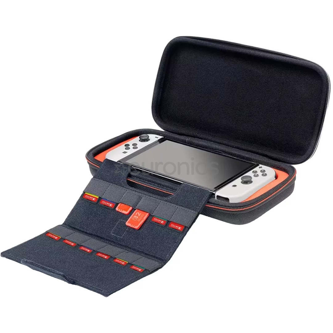 RDS Industries Deluxe Travel Case, Nintendo Switch/Switch 2, melna  - Futrālis spēļu konsolei