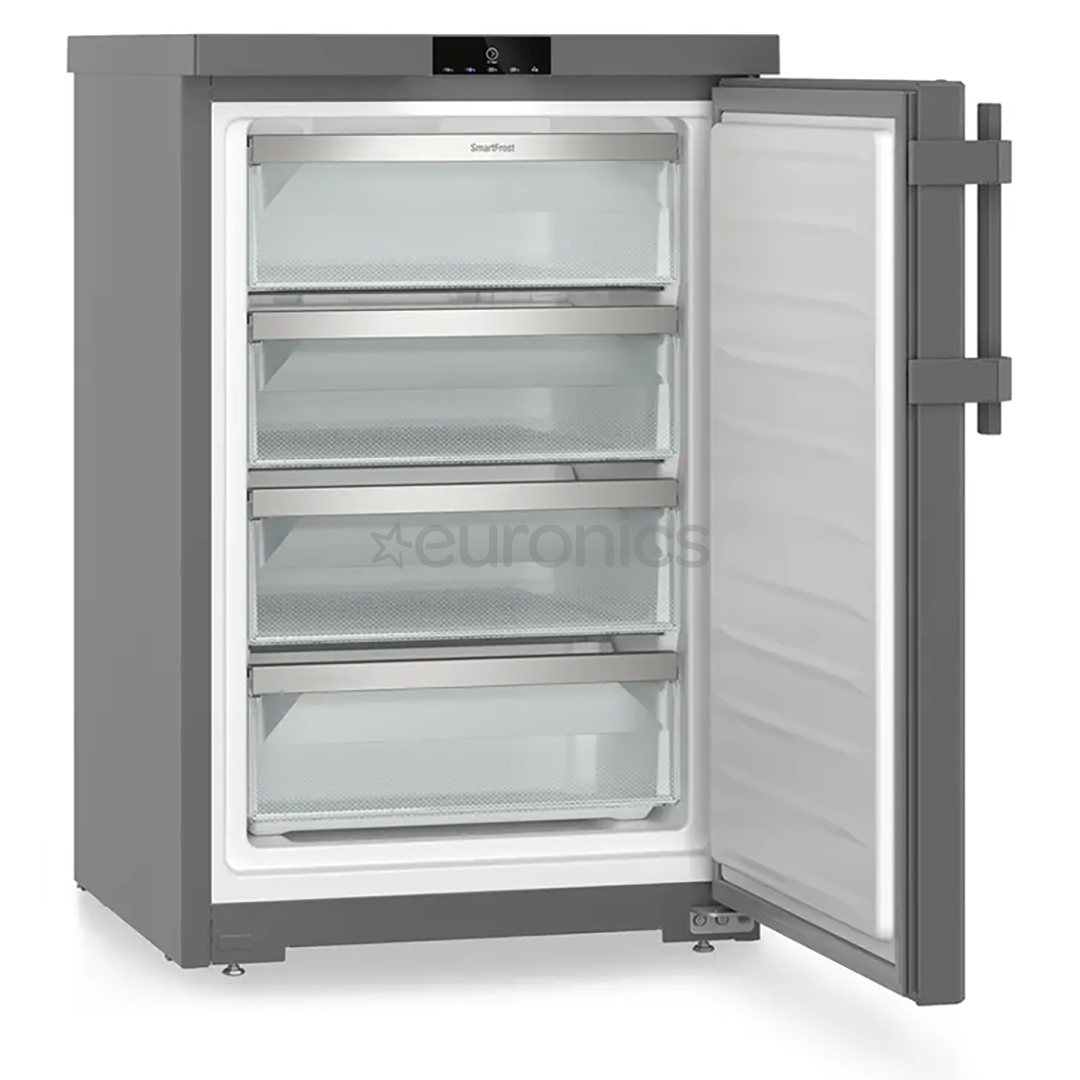 Liebherr pure, SmartFrost, 107 L, height 85 cm, dark grey - Freezer