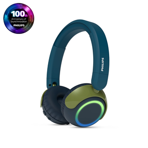 Philips TAK4200, crystal teal - Kids' wireless heaphones TAK4200CT/00
