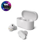 Philips TAT3509, aktīvā trokšņu slāpēšana, balta - Bezvadu austiņas