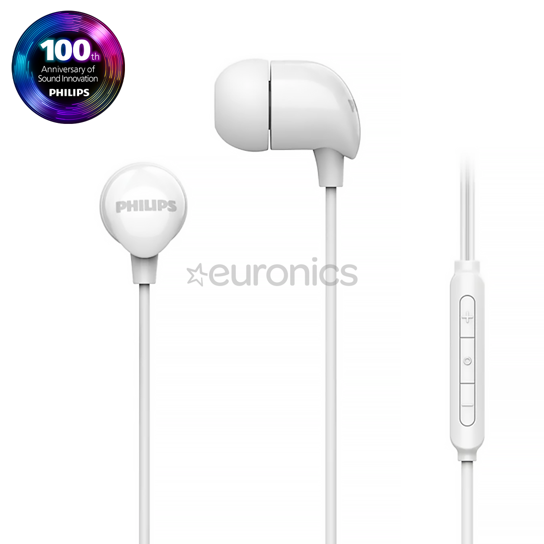 Philips TAE2146, USB-C, white - Wired in-ear earbuds