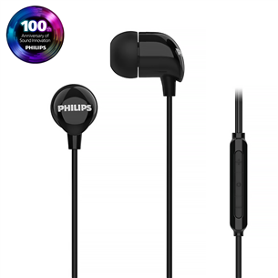 Philips TAE2146, USB-C, black - Wired in-ear earbuds TAE2146BK/00