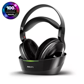 Philips SHD8850, black - Wireless Home Headphones