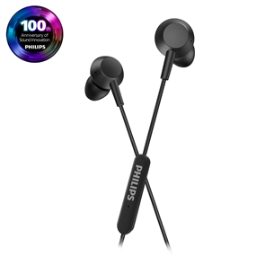 Philips TAE5008BK, USB-C, mikrofons, melna - Austiņas TAE5008BK/00