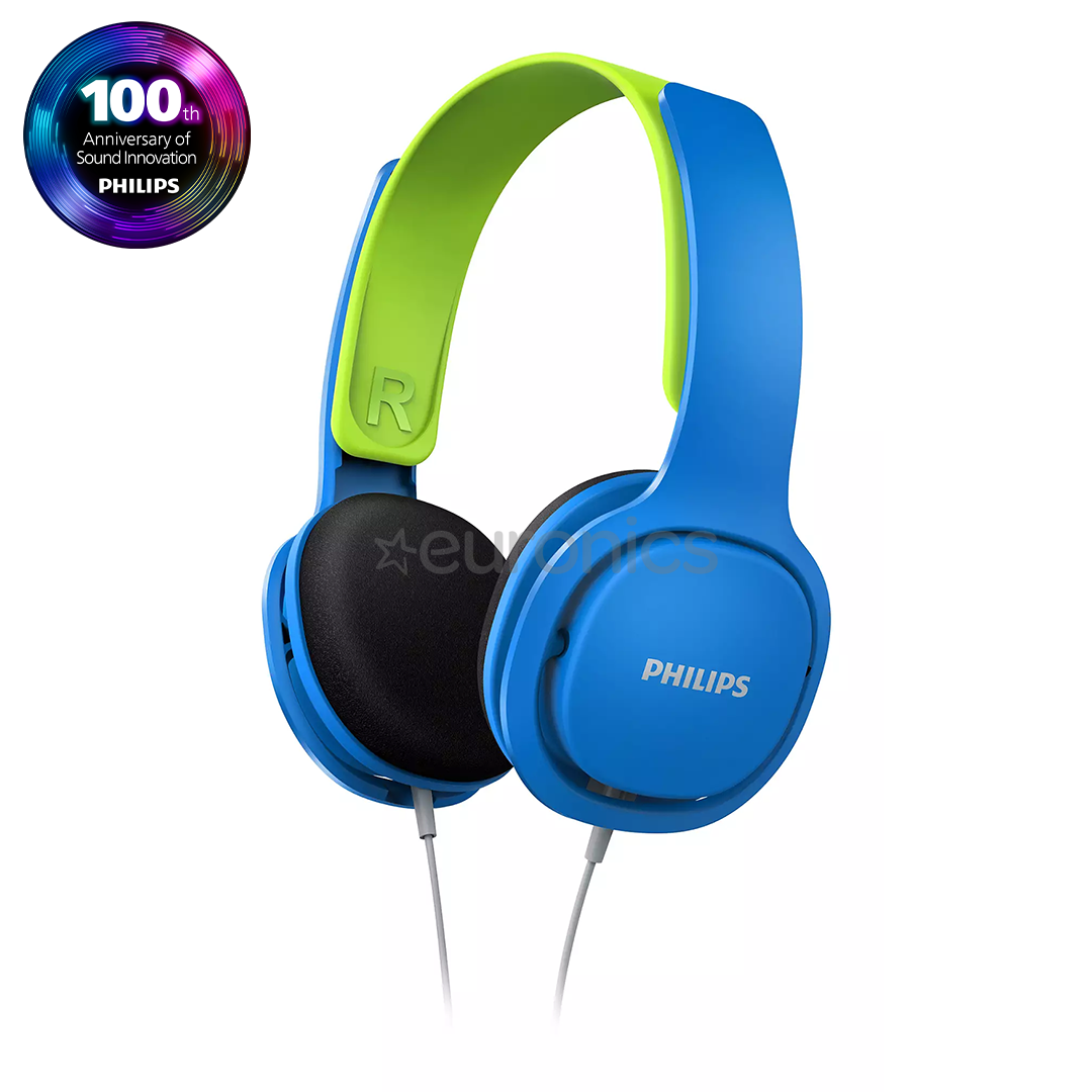 Philips SHK2000BL, zila - Austiņas bērniem