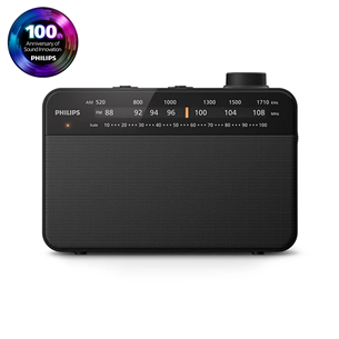Philips TAR2509, melna - Radio TAR2509/10