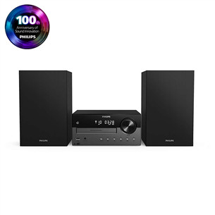 Philips TAM4505, 2.0, 60 W, Bluetooth, USB, CD, black - Music Center