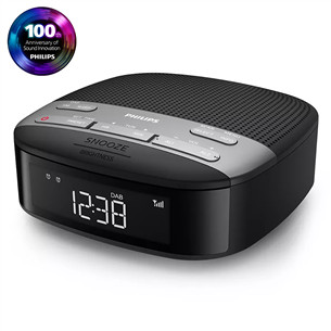Philips TAR3505, FM, DAB+, черный - Радиочасы TAR3505/12