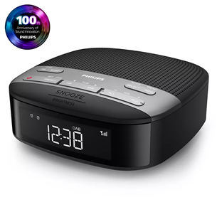 Philips TAR3505, FM, DAB+, black - Clock Radio TAR3505/12