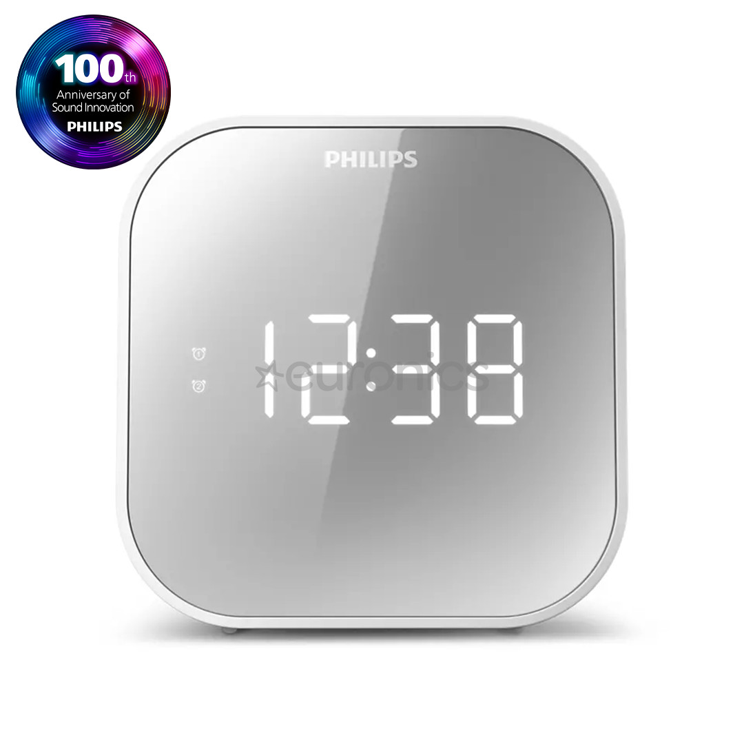 Philips TAR4406/12, FM, USB, white - Clock radio
