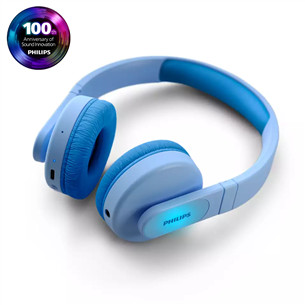 Philips TAK4206BL/00, zila - Bezvadu austiņas bērniem