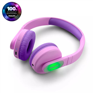 Philips TAK4206BL/00, pink - Wireless headphones for kids