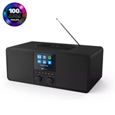 Philips TAR8805, FM, DAB+, Spotify connect, Bluetooth, беспроводная зарядка, черный - Интернет-радио