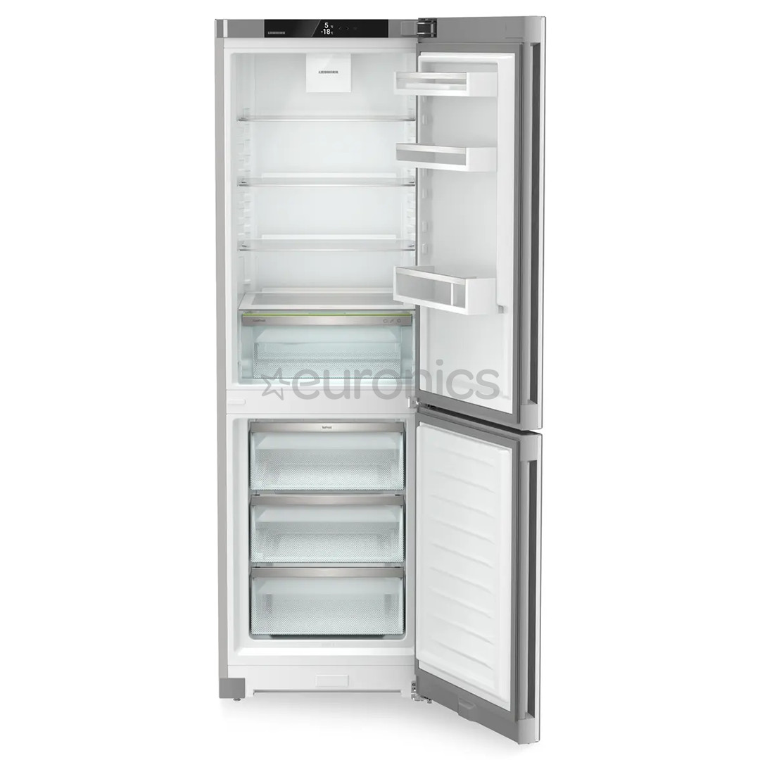 Liebherr, Pure NoFrost, 330 L, augstums 186 cm, sudraba - Ledusskapis