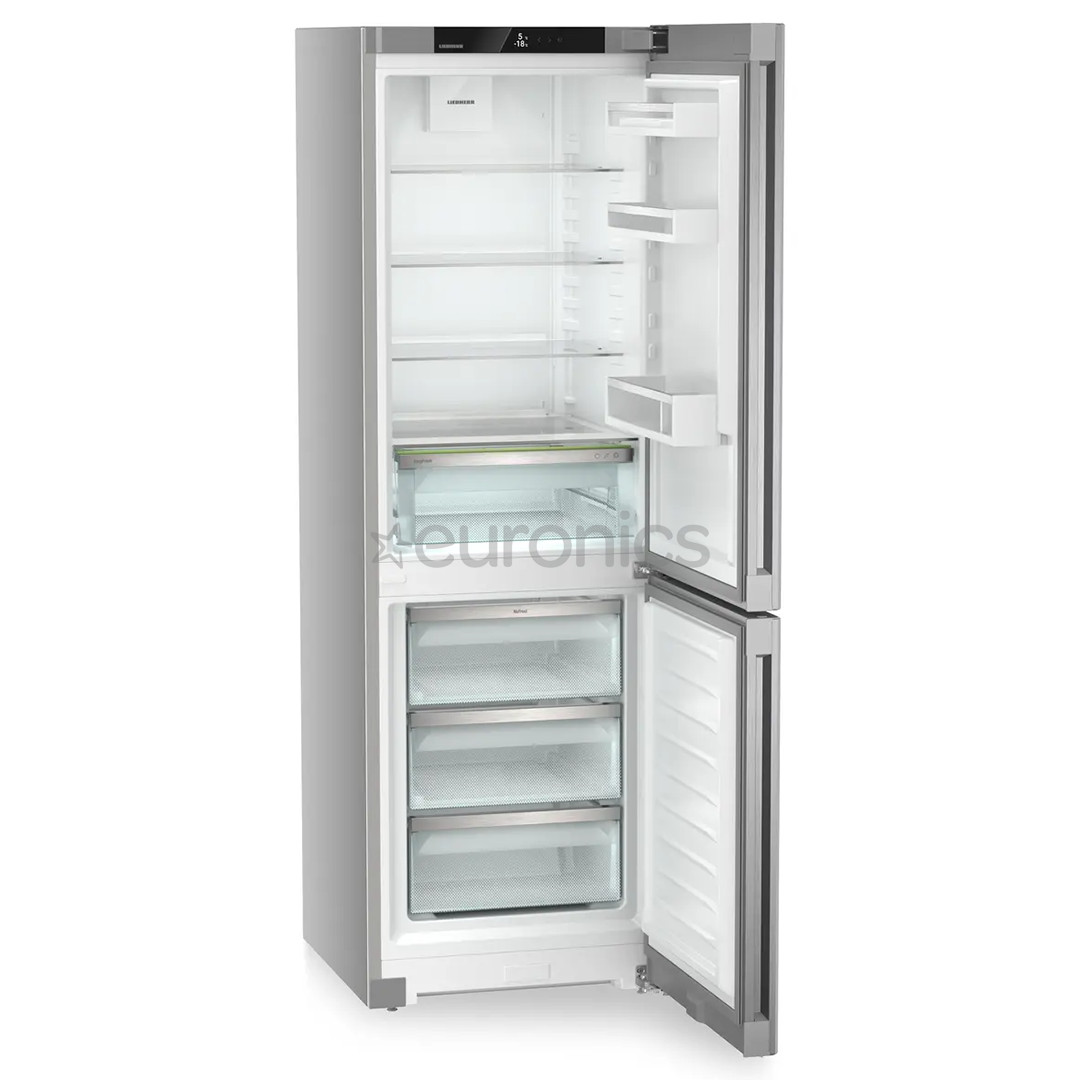 Liebherr, Pure NoFrost, 330 L, augstums 186 cm, sudraba - Ledusskapis