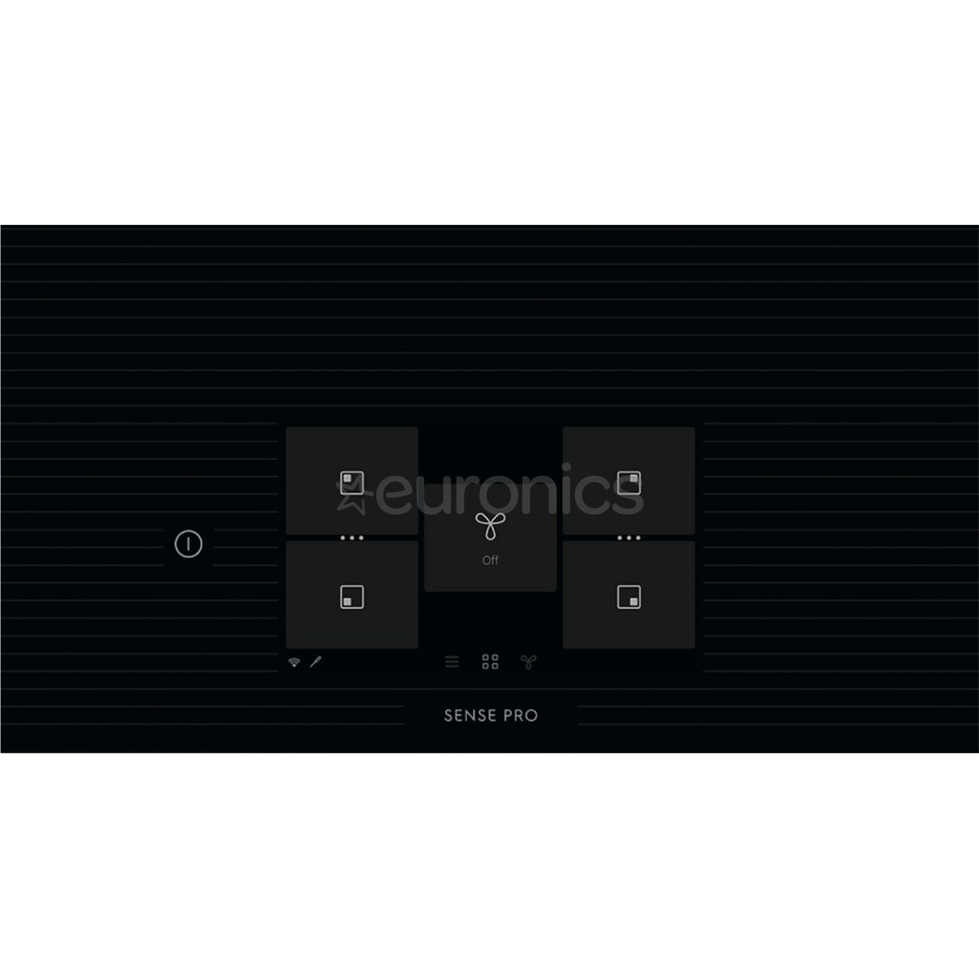 Electrolux 900 XT SensePro, width 80 cm, black - Built-in induction ExtractorHob