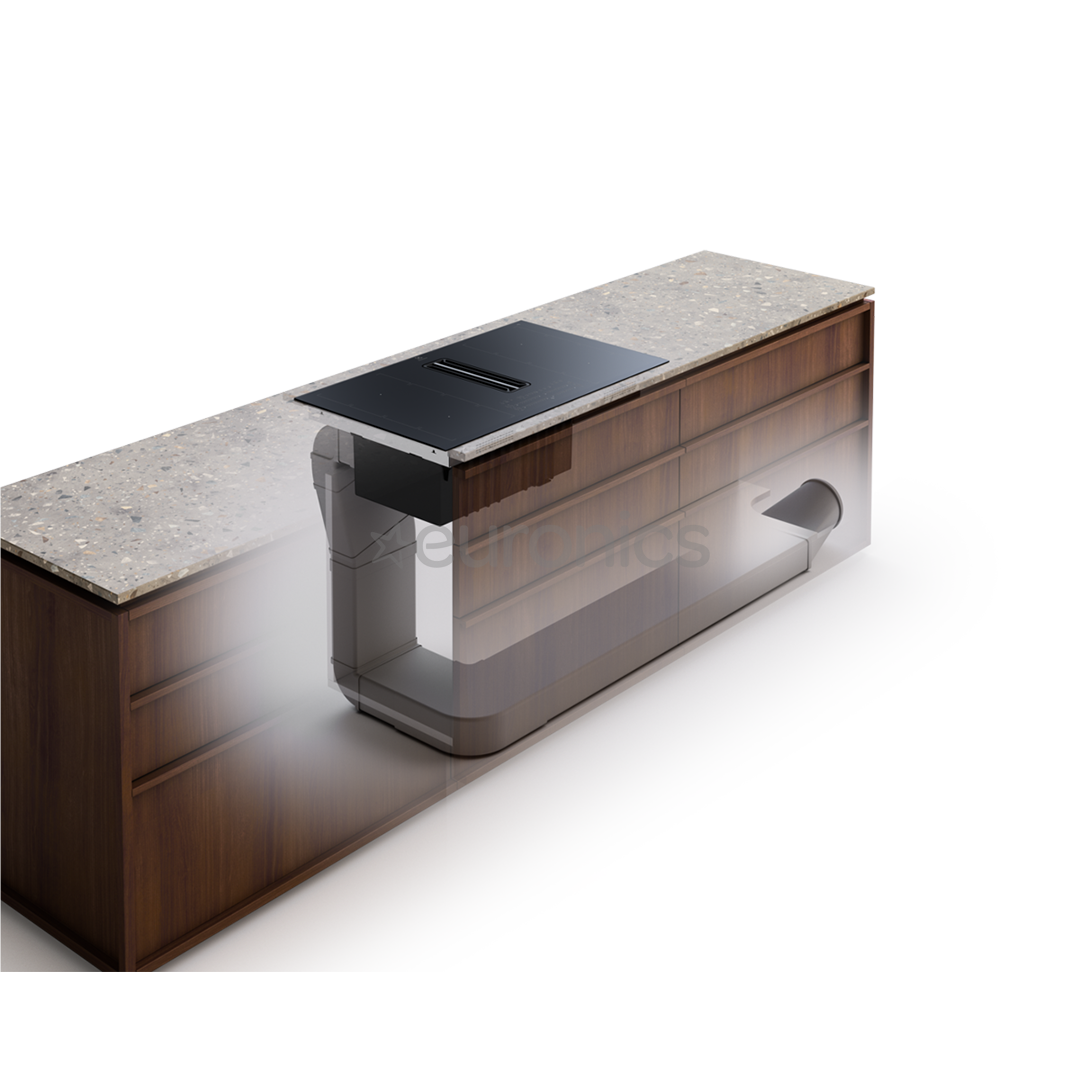 Electrolux 900 XT SensePro, platums 80 cm, melna - Iebūvējama indukcijas plīts virsma ar tvaika nosūcēju