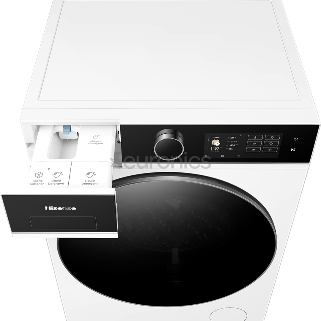 Hisense 10.5 kg / 6 kg, depth 55 cm, 1400 rpm - Washer-dryer combo