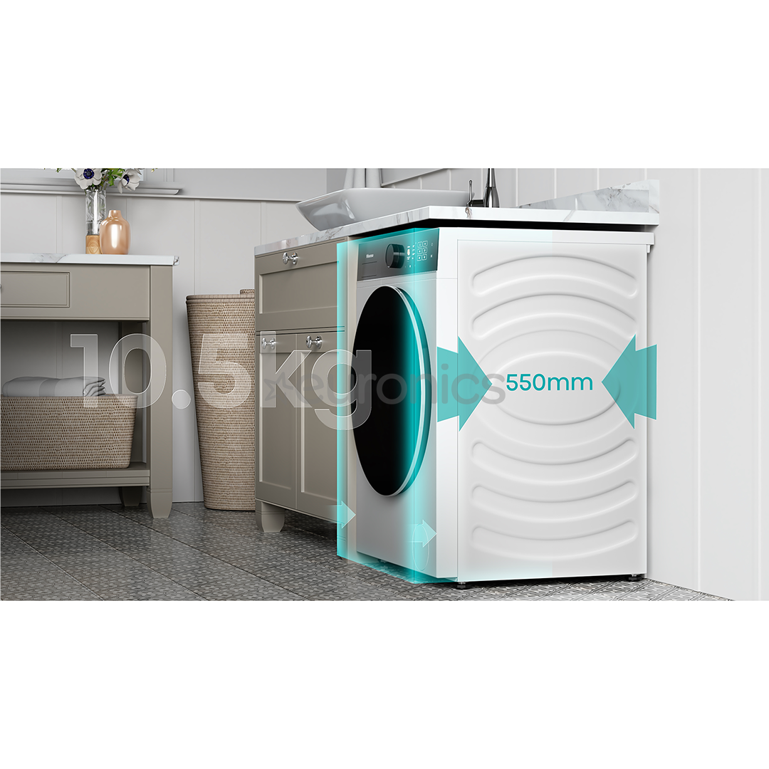 Hisense 10.5 kg / 6 kg, depth 55 cm, 1400 rpm - Washer-dryer combo