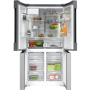 Bosch Series 6, French Door, 574 L, height 183 cm, stainless steel - SBS Refrigerator