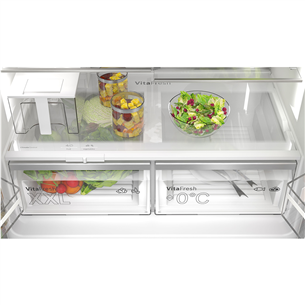 Bosch Series 6, French Door, 574 L, height 183 cm, stainless steel - SBS Refrigerator