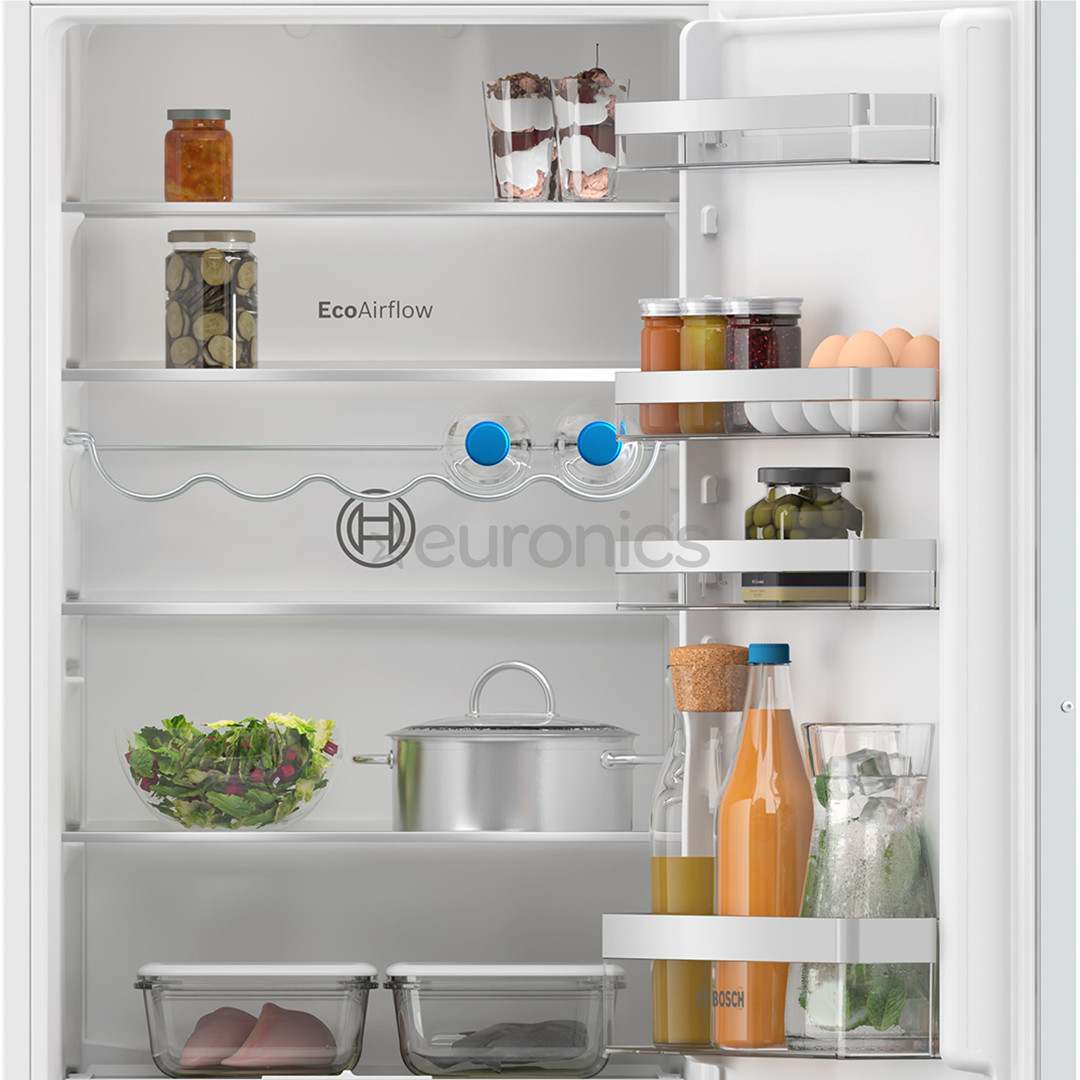 Bosch, Series 4, 270 L, height 178 cm - Built-in refrigerator
