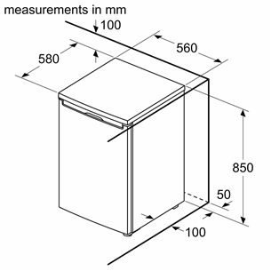 Bosch, Series 2, 83 L, augstums 85 cm, balta - Saldētava