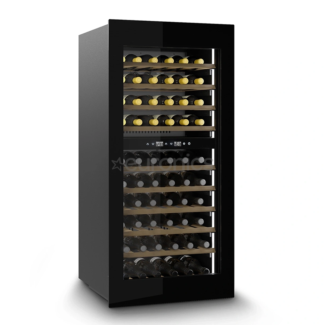 Caso WineDeluxe WD 60, 60 bottles, height 124 cm, black - Built-in wine cooler