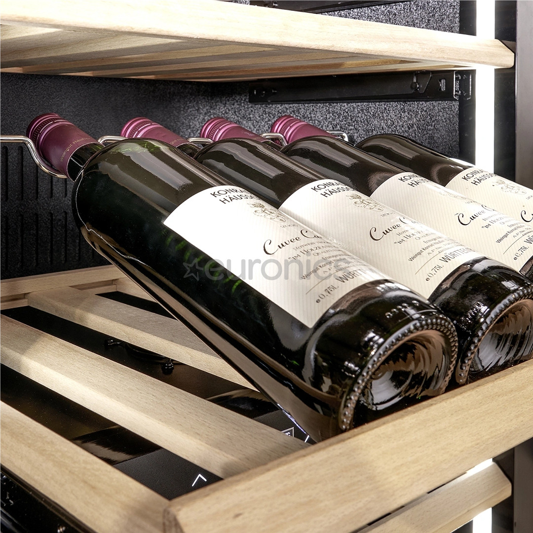 Caso WineDeluxe WD 60, 60 бутылок, высота 124 см, черный - Интегрируемый винный шкаф