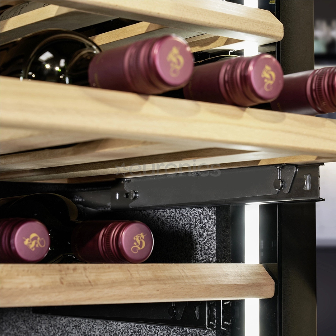 Caso WineDeluxe WD 60, 60 бутылок, высота 124 см, черный - Интегрируемый винный шкаф