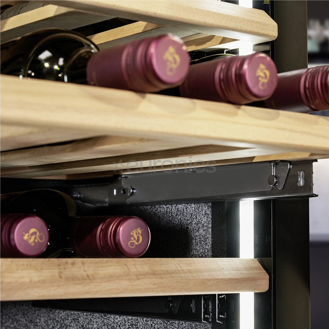 Caso WineDeluxe WD 60, 60 bottles, height 124 cm, black - Built-in wine cooler